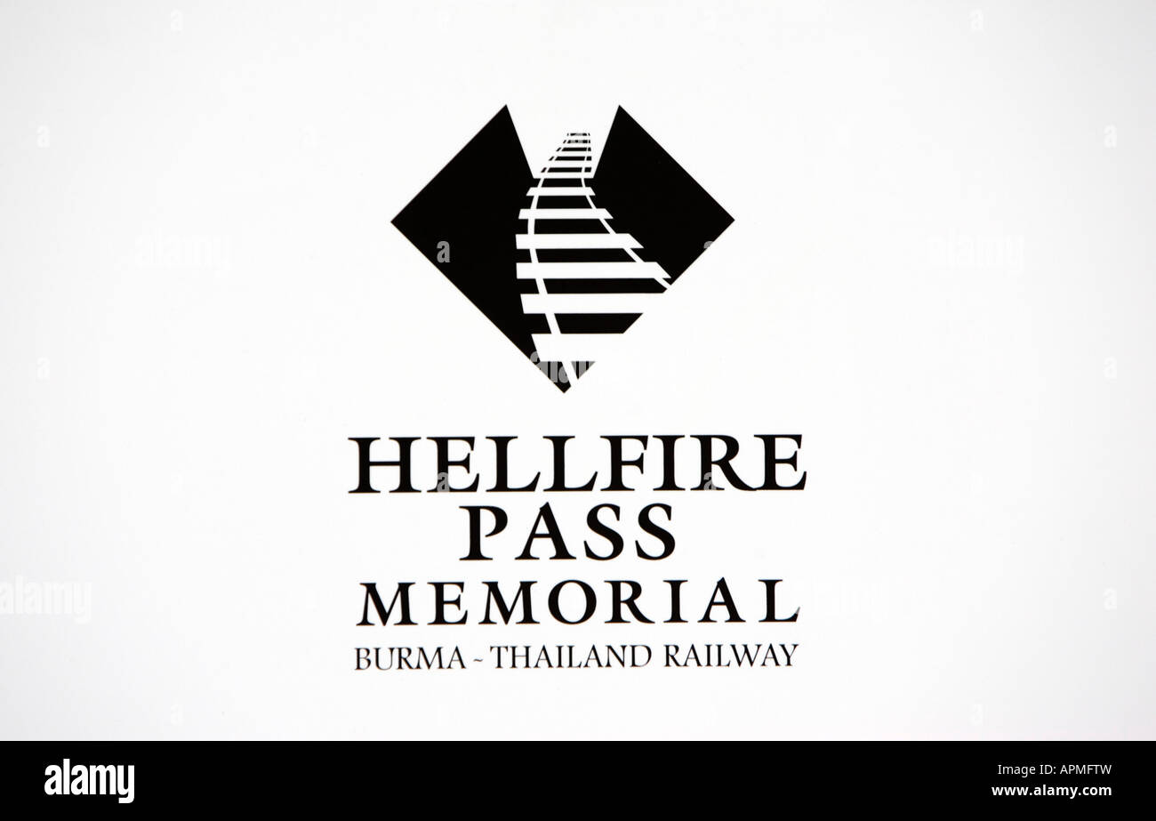 Hellfire Pass Governo australiano memorial walking trail della Thailandia Foto Stock