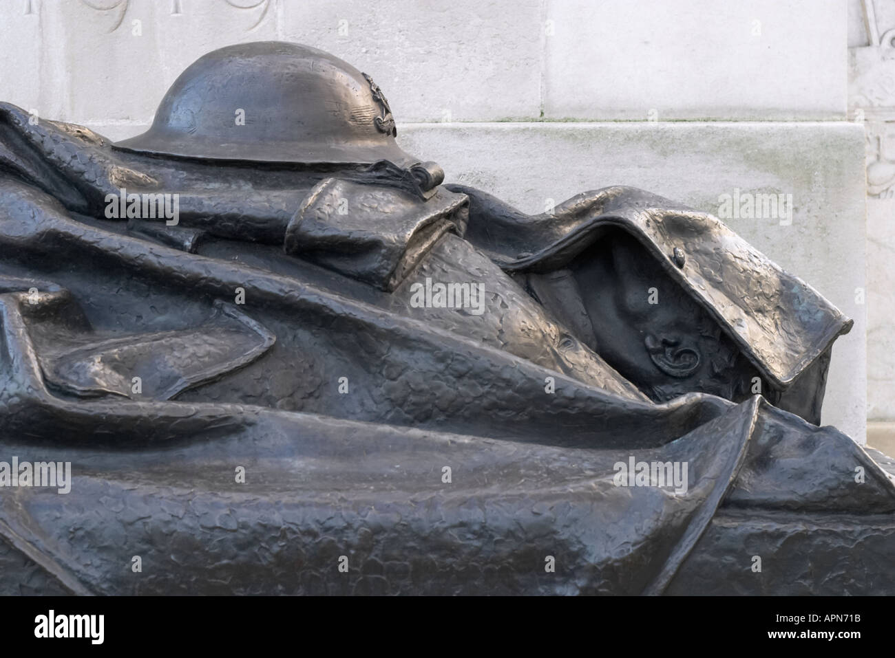 Dettaglio dal Monumento ai Caduti in guerra a Hyde Park Corner London Inghilterra England Foto Stock