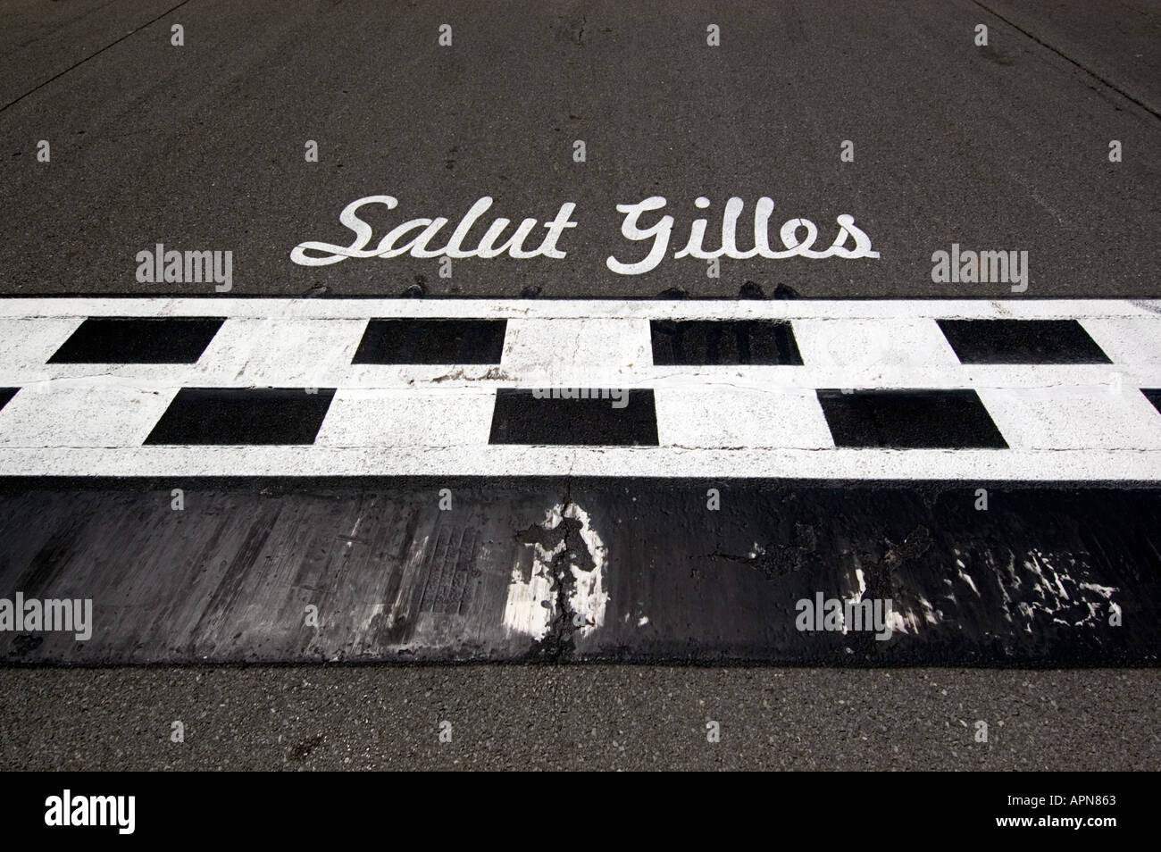 Circuito Gilles Villeneuve, Ile Notre-dame, Parc des Iles, Montreal, Quebec, Canada Foto Stock