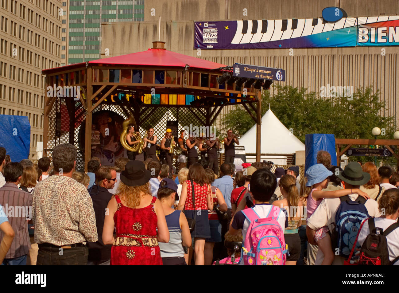 Place des Arts di Montreal, Quebec, Canada Foto Stock