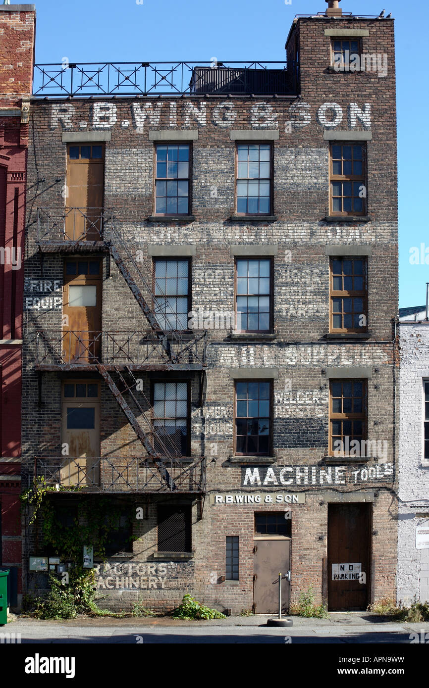 Il vecchio edificio. Albany, Albany County, nello Stato di New York, Stati Uniti d'America Foto Stock