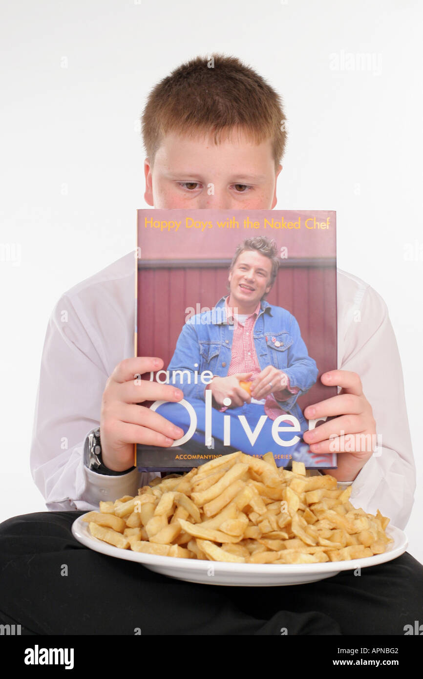 "12 anni di modle Curtis comporta per il cibo spazzatura magazzino" Foto Stock