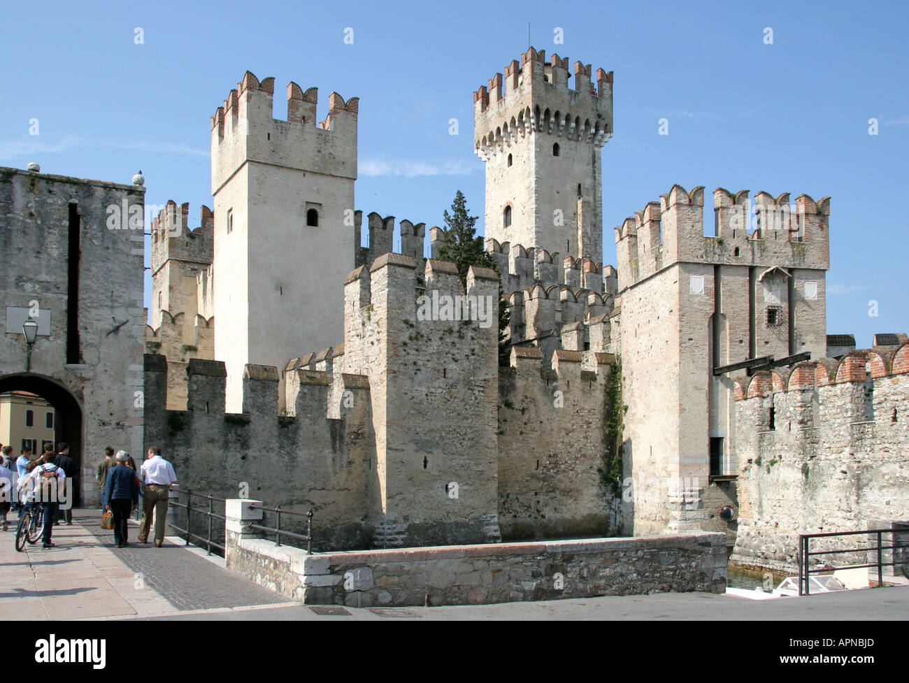 Castello della Rocca , Scaligera, Sirmione sul Lago di Garda , Italia Foto Stock