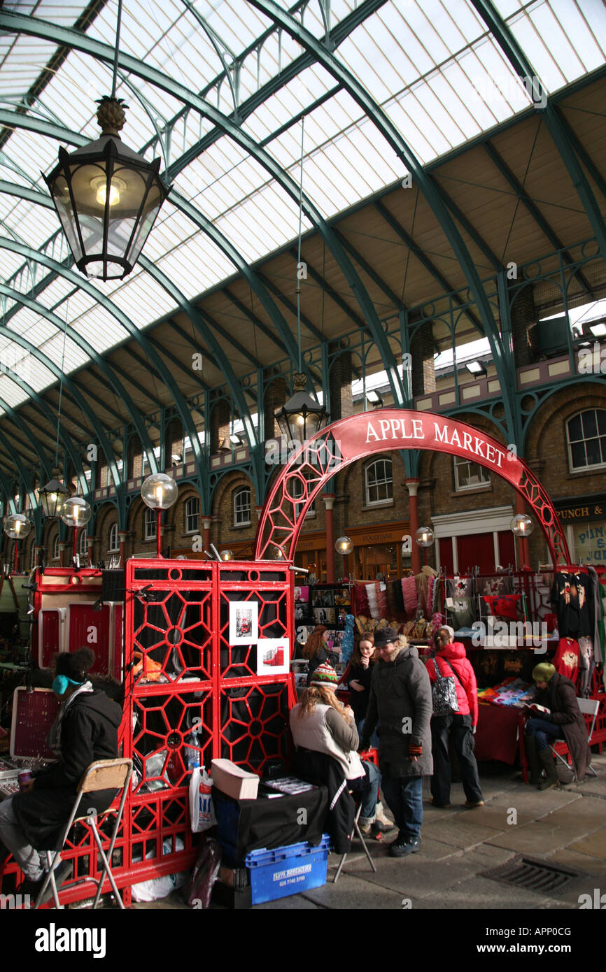 Covent Garden di mercato di Apple Foto Stock
