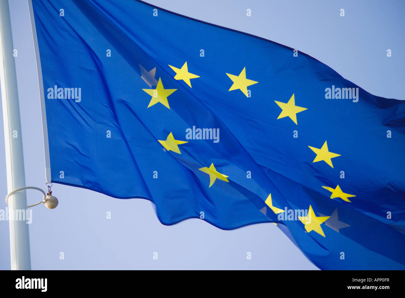 'Bandiera europea' Foto Stock