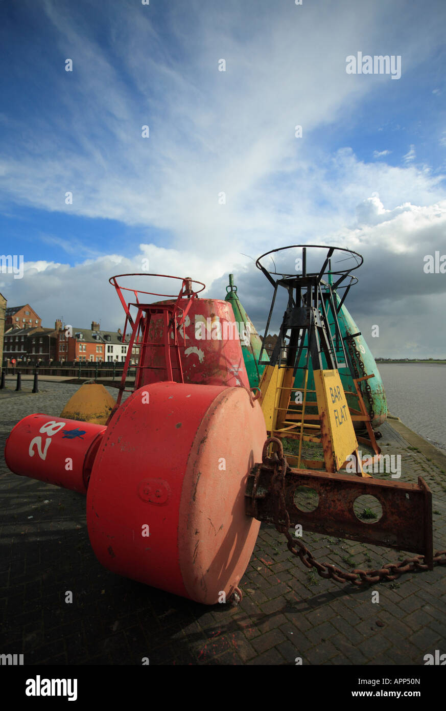 Boe su Hereford Quay, King's Lynn. Foto Stock