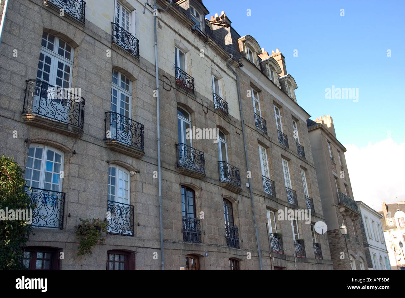 Vecchia casa in Francia Bretagna Foto Stock