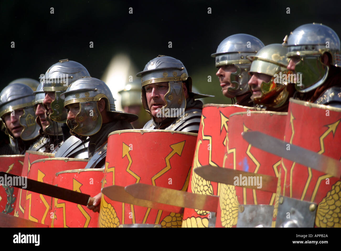 Legionari romani Foto Stock