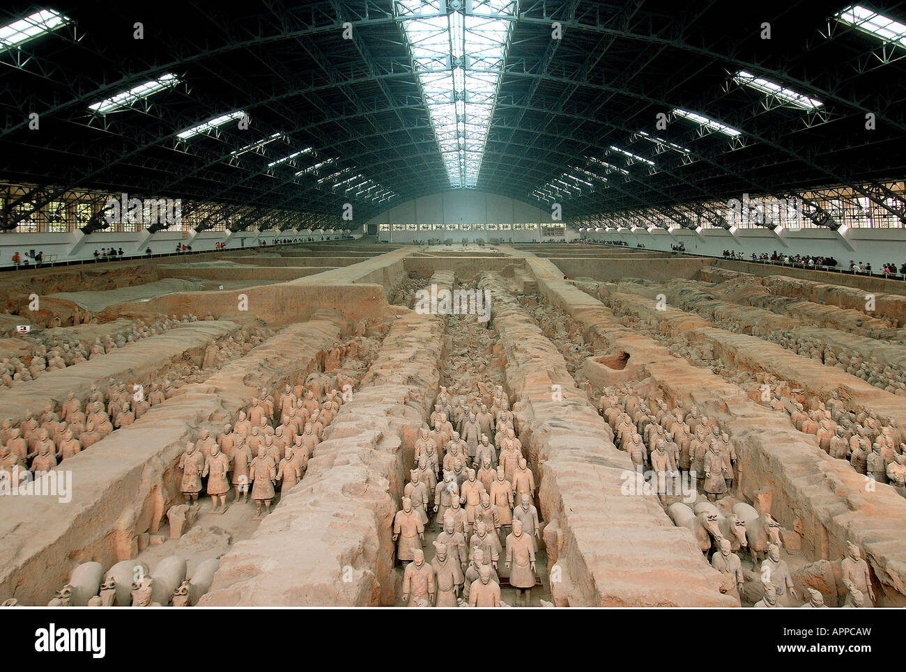 Xian Armata di Terracotta e P R della Cina Foto Stock