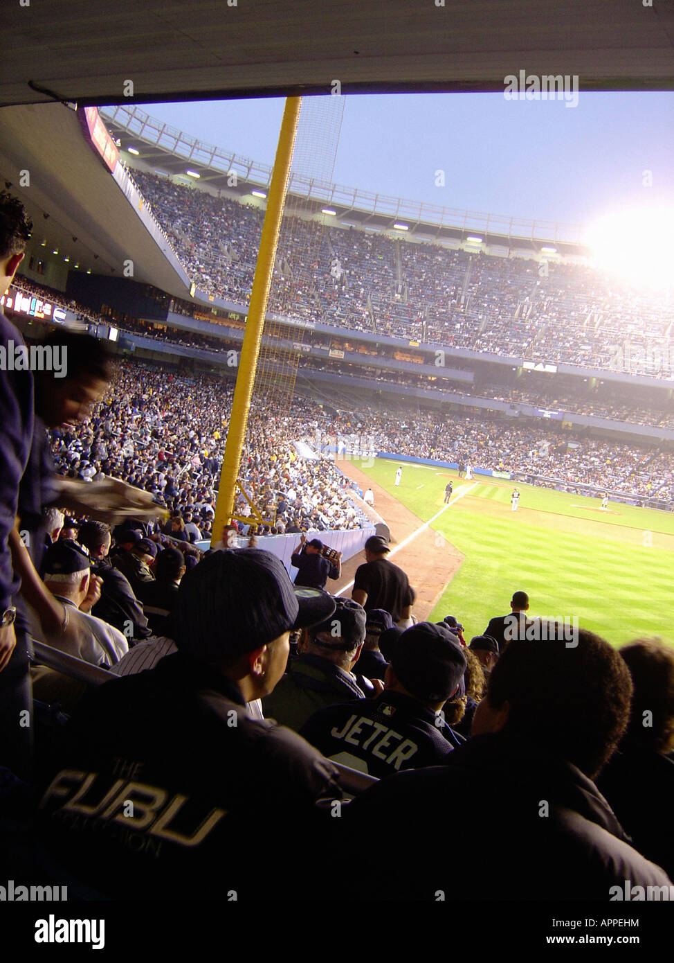 Major League Baseball gioco allo Yankee Stadium nel Bronx New York City Foto Stock