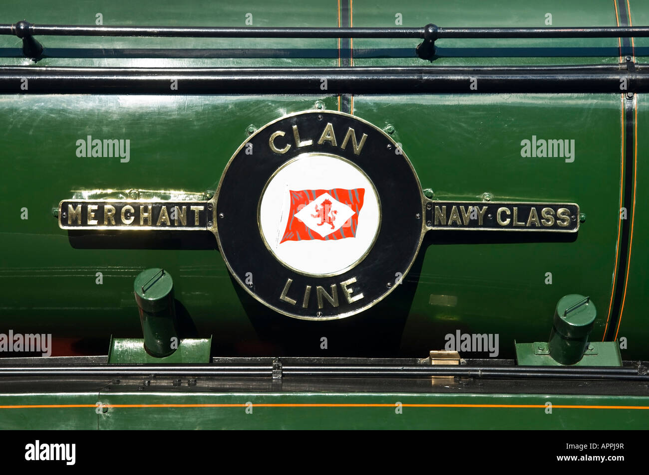 SR Marina Mercantile MN 35028 Classe linea Clan locomotiva a vapore Foto Stock