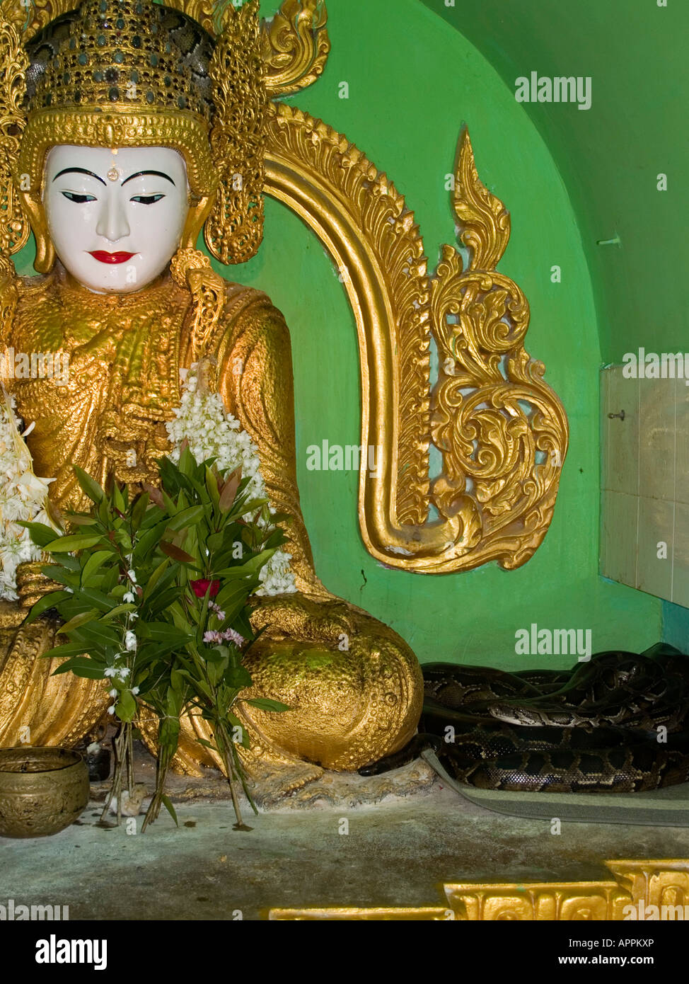 Python Paleik tempio di Mandalay in Myanmar Foto Stock