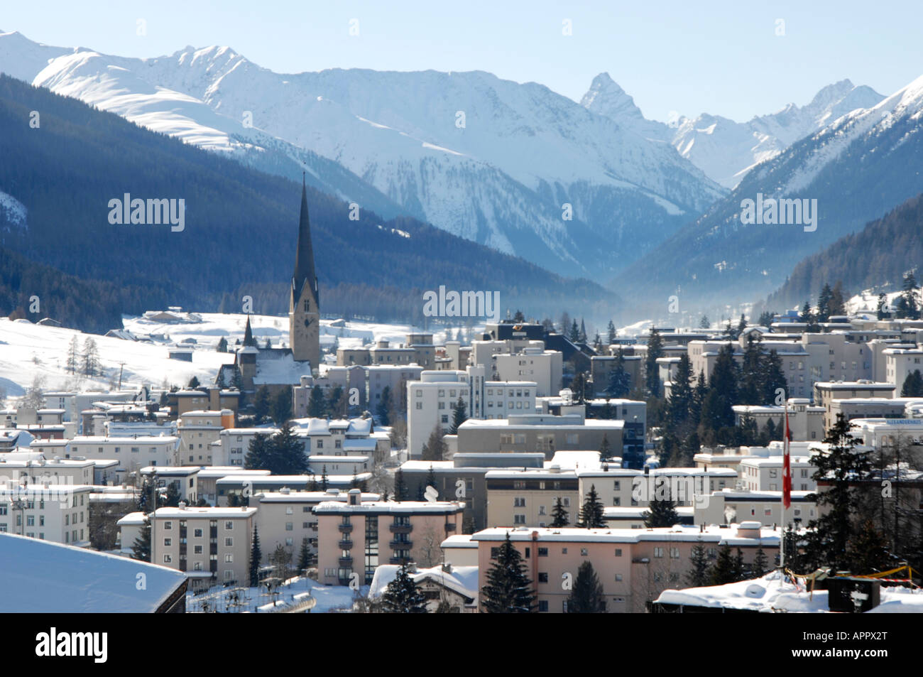 Davos, in Svizzera Foto Stock