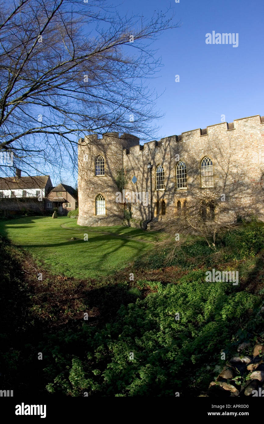 Taunton Castello un antico monumento e un grado 1-listed building. Foto Stock