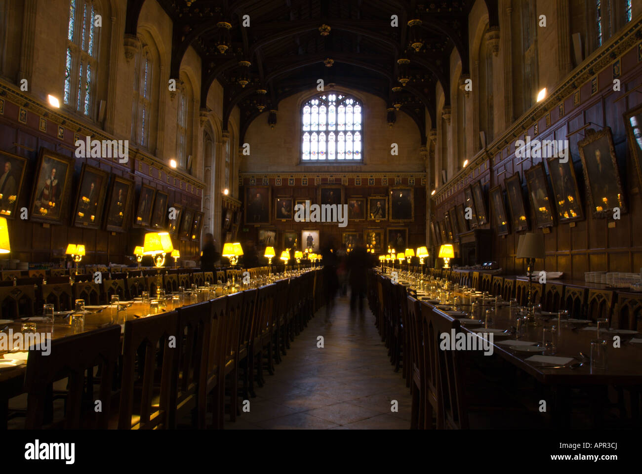 La sala da pranzo del Christ Church College di Oxford Foto Stock