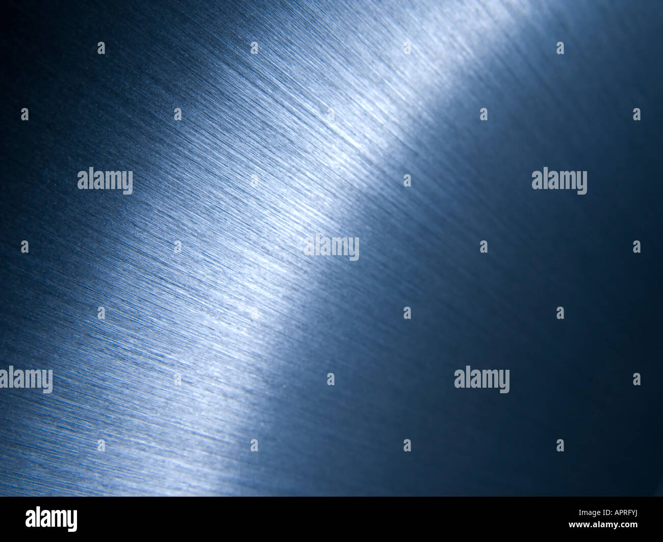 Alluminio spazzolato la superficie Foto Stock