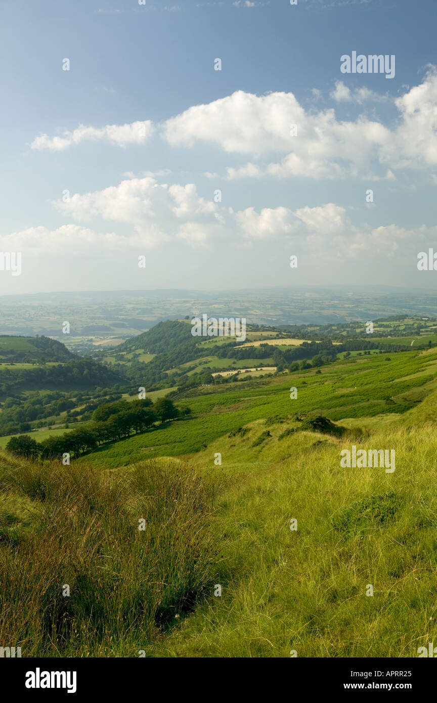Il fieno Bluff Vangelo Pass Hay on Wye Powys Parco Nazionale di Brecon Beacons Galles Foto Stock