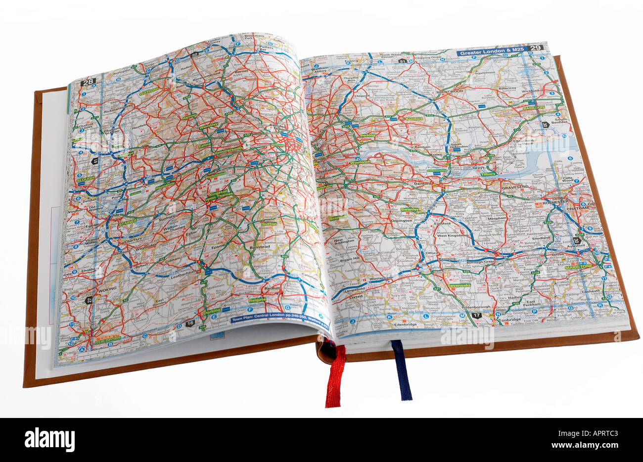 Atlante stradale Foto Stock