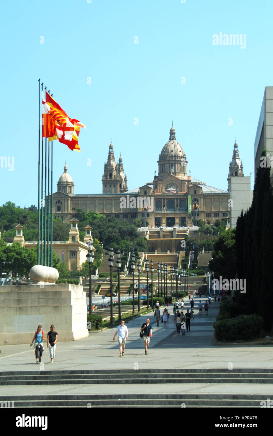 Barcellona Museu Nacional d arte Foto Stock