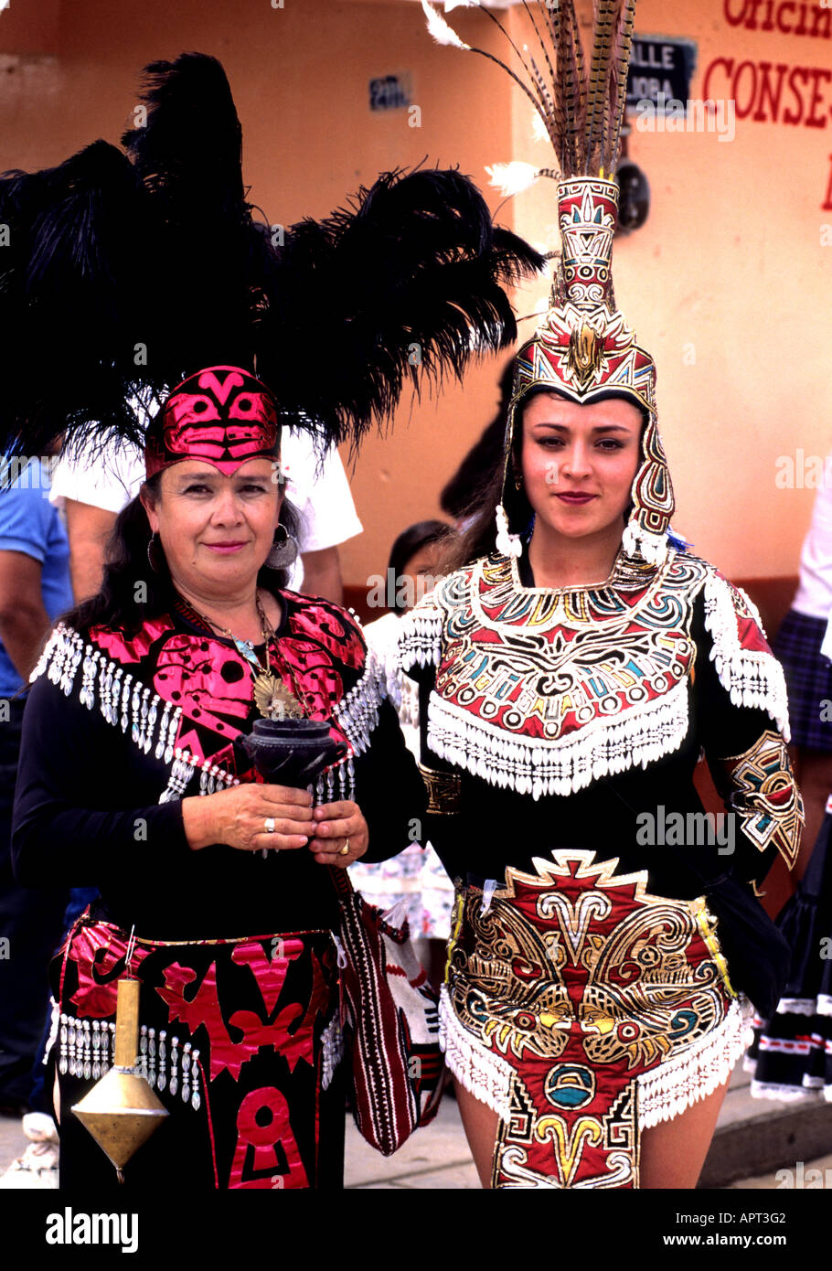 Messico Oaxaca folclore messicano tradizionale sfilata Foto Stock