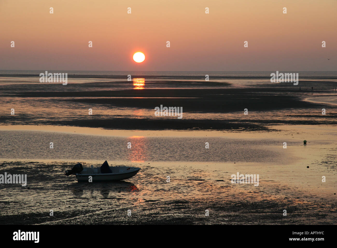 Tramonto sulla Brewster appartamenti in Massachusetts Brewster USA Foto Stock