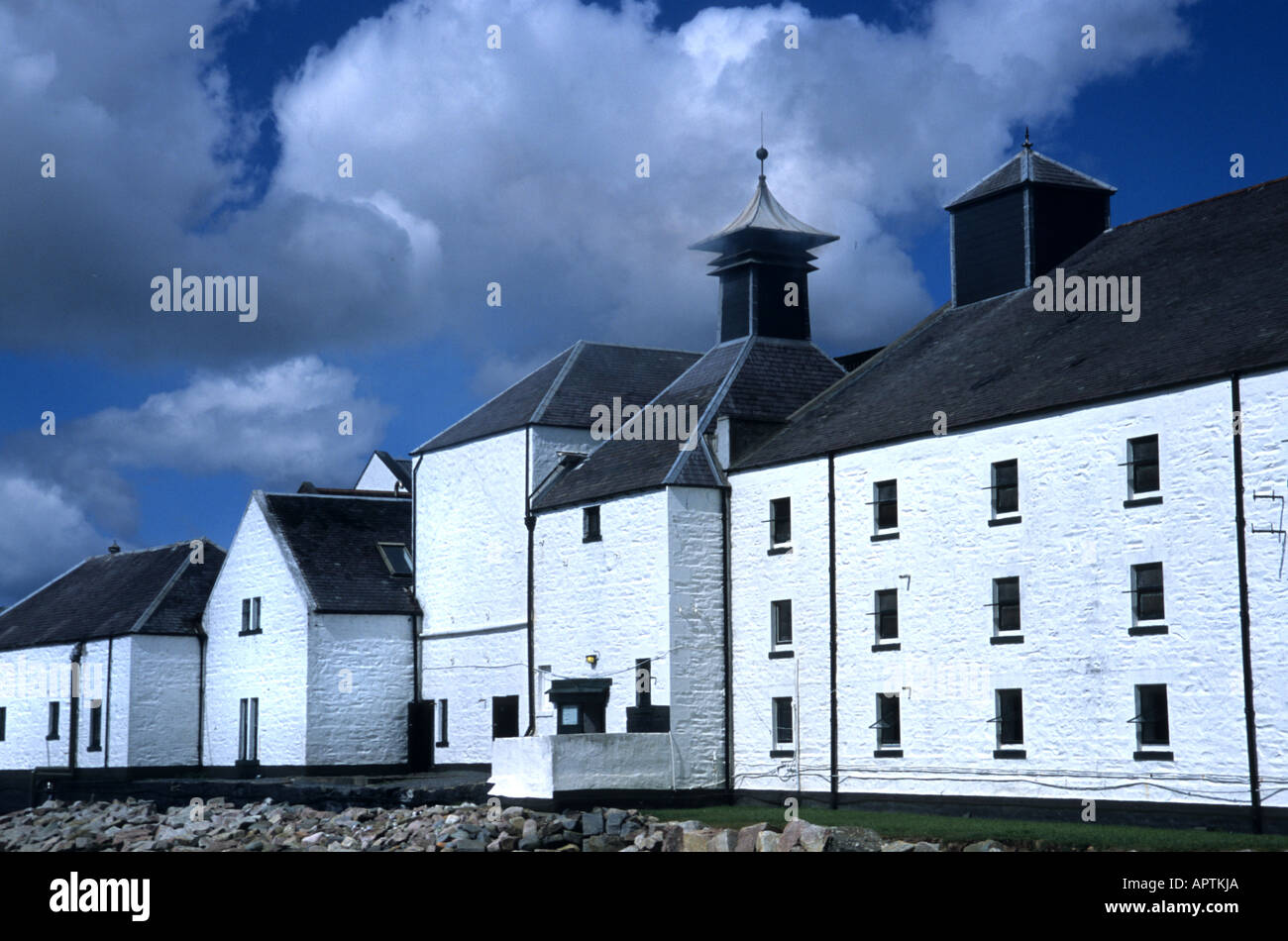 Scozia distilleria di whisky Stills Laphroaig Islay Foto Stock