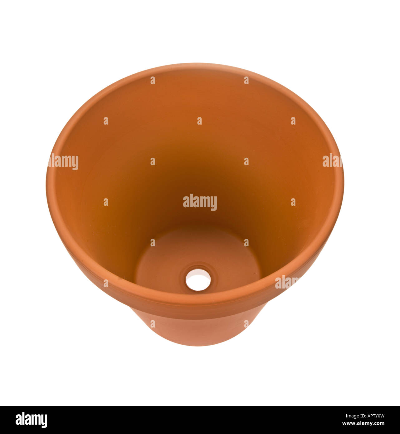 Solo vaso di fiori vaso di fiori fatti di argilla marrone Contenitore giallo rosso terra reso all'interno di vedere all'interno del foro acqua Foto Stock Solo vaso di fiori vaso di fiori fatti di argilla marrone Contenitore giallo rosso terra reso all'interno di vedere all'interno del foro acqua Foto Stock