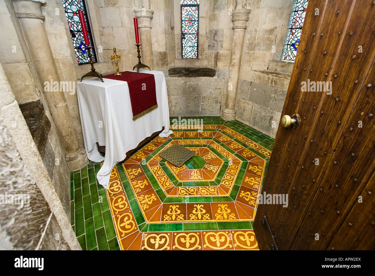 Re sala di preghiera della Torre di Londra London REGNO UNITO Foto Stock