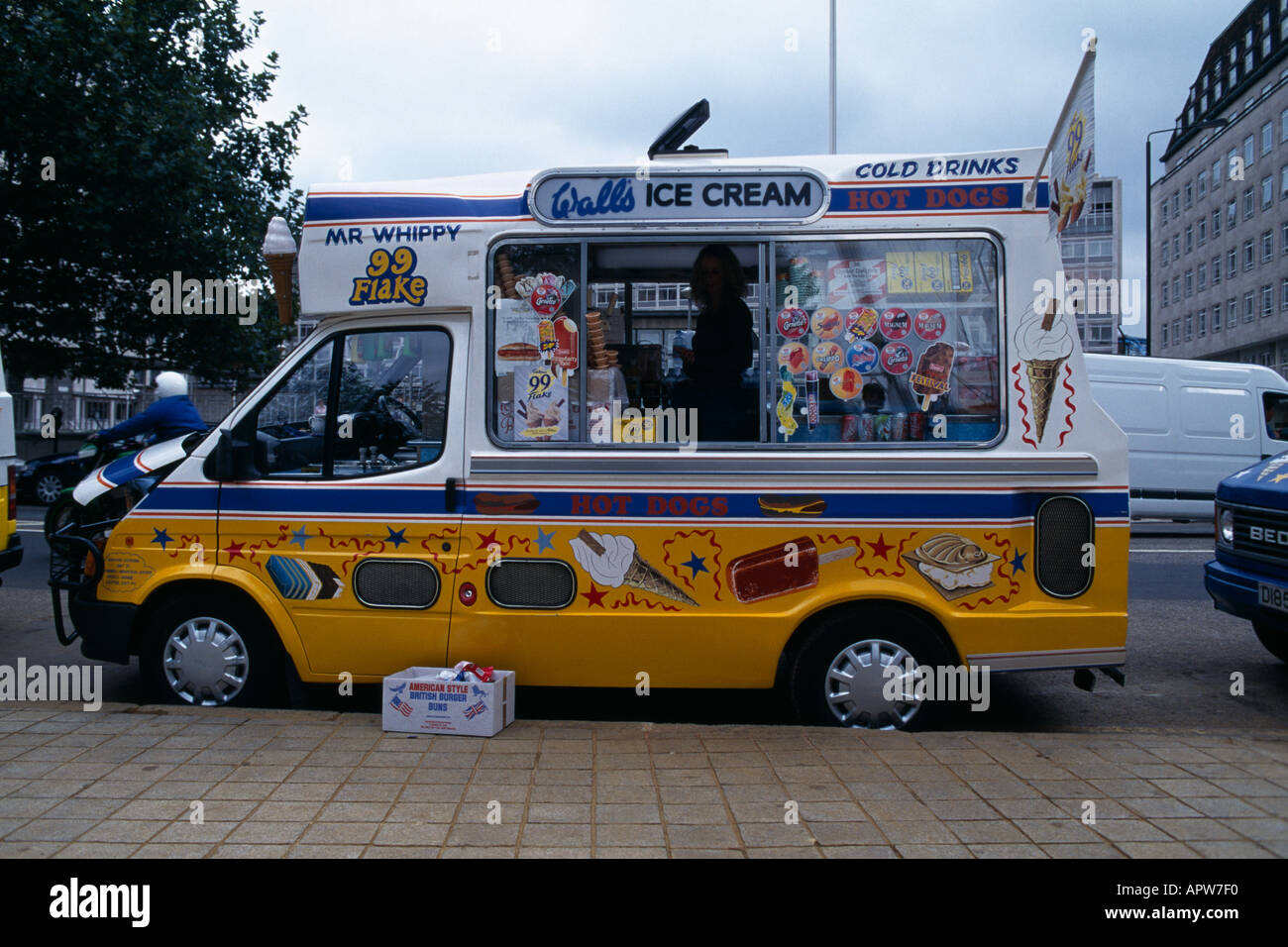 Pareti Ice Cream Van Foto Stock