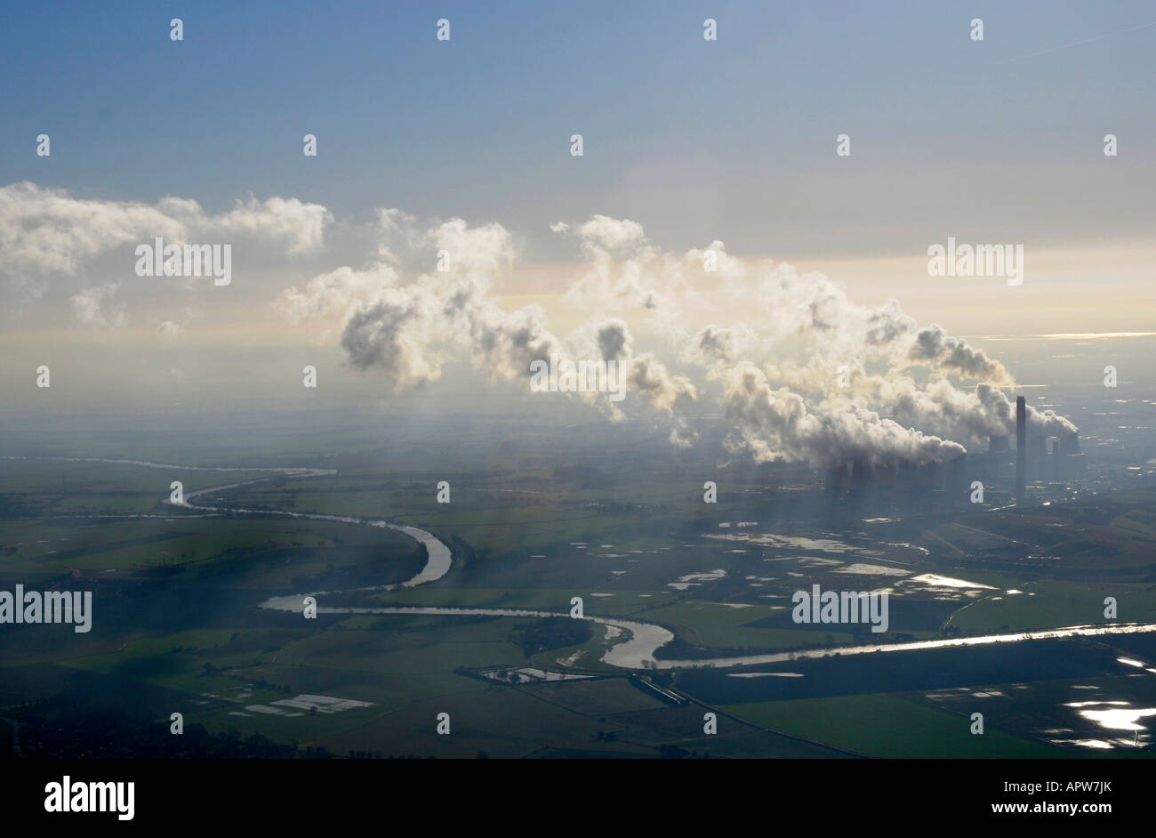 Drax Power Station, nr Selby, North Yorkshire, Inghilterra Foto Stock