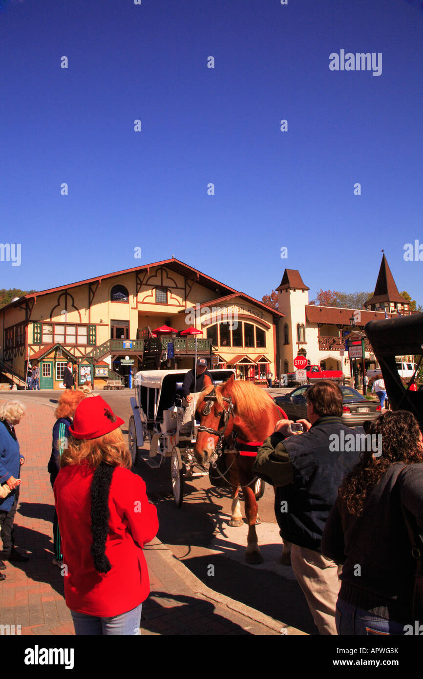 Downtown Helen, GEORGIA, STATI UNITI D'AMERICA Foto Stock