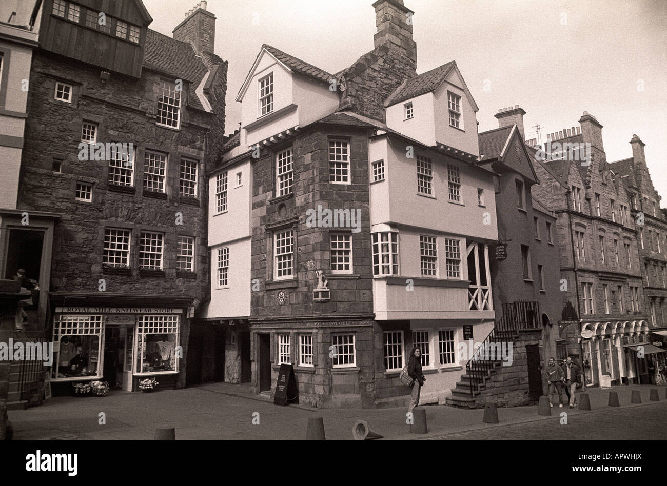 La Casa di John Knox, Royal Mile di Edimburgo, Città Vecchia, Scotland, Regno Unito Foto Stock