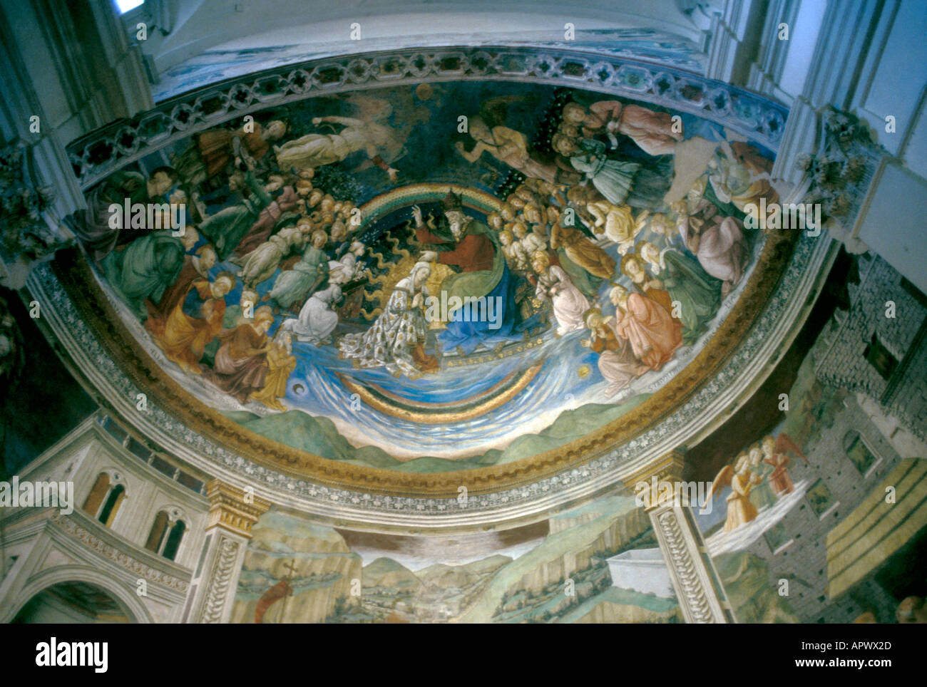 Europa Italia Umbria Spoleto Duomo Fra Filippo Lippi affreschi Foto Stock