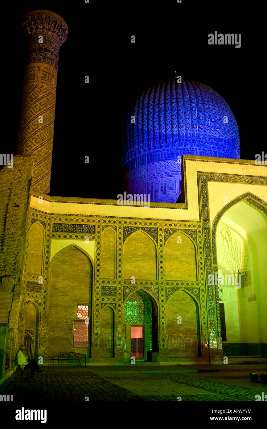 Guri Amir - Tamerlane il mausoleo di Samarcanda Foto Stock