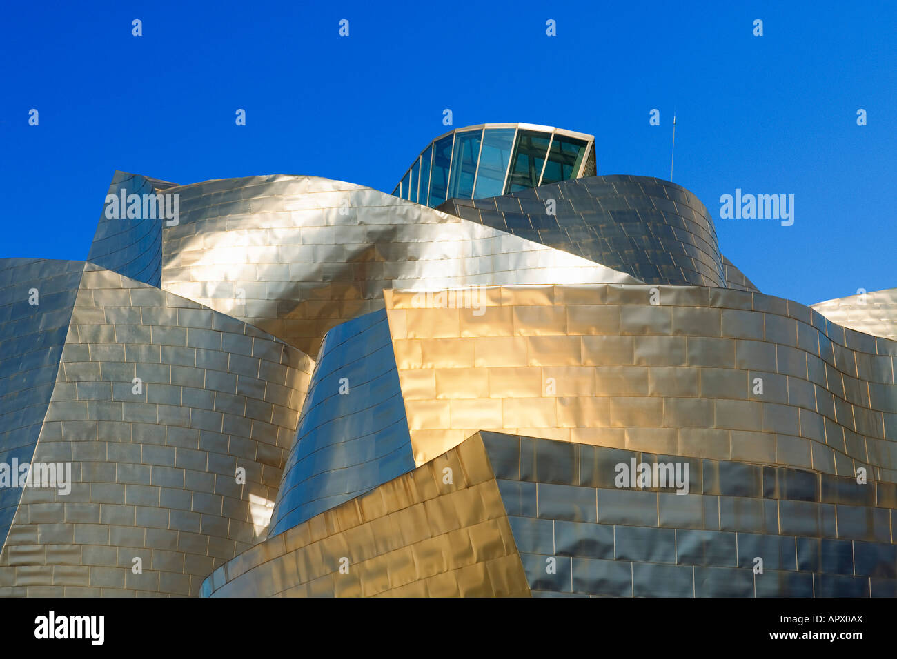 Il museo Guggenheim a Bilbao Spagna Foto Stock