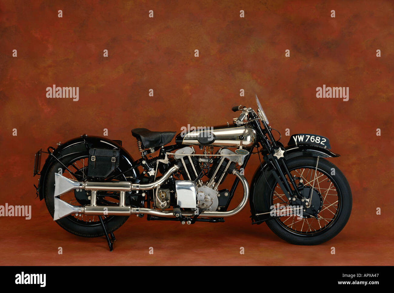 1930 Brough Superior 680cc V Twin motocicletta Paese d'origine Regno Unito Foto Stock