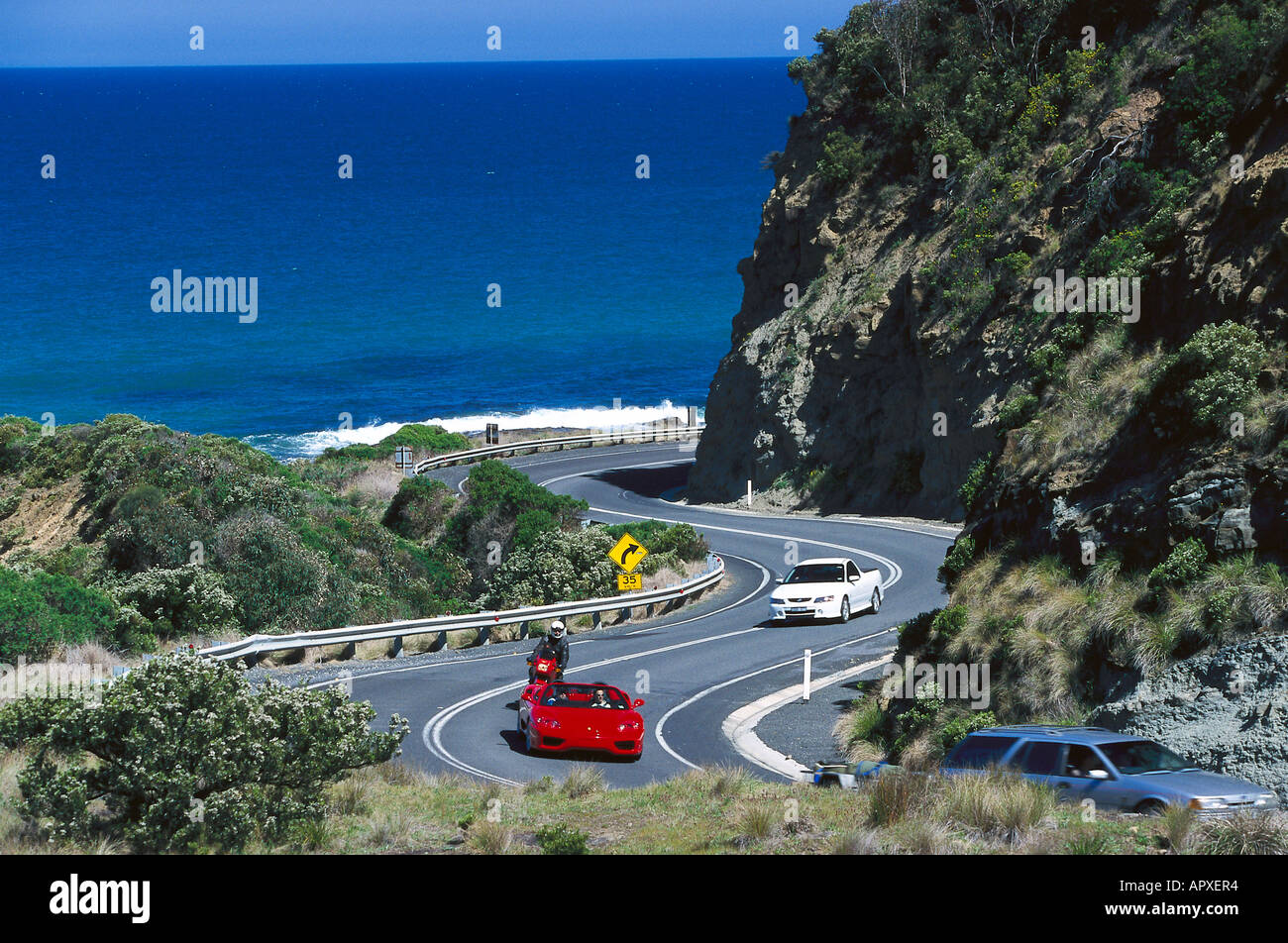 Great Ocean Road, Otway Ranges Victoria, Australia Foto Stock