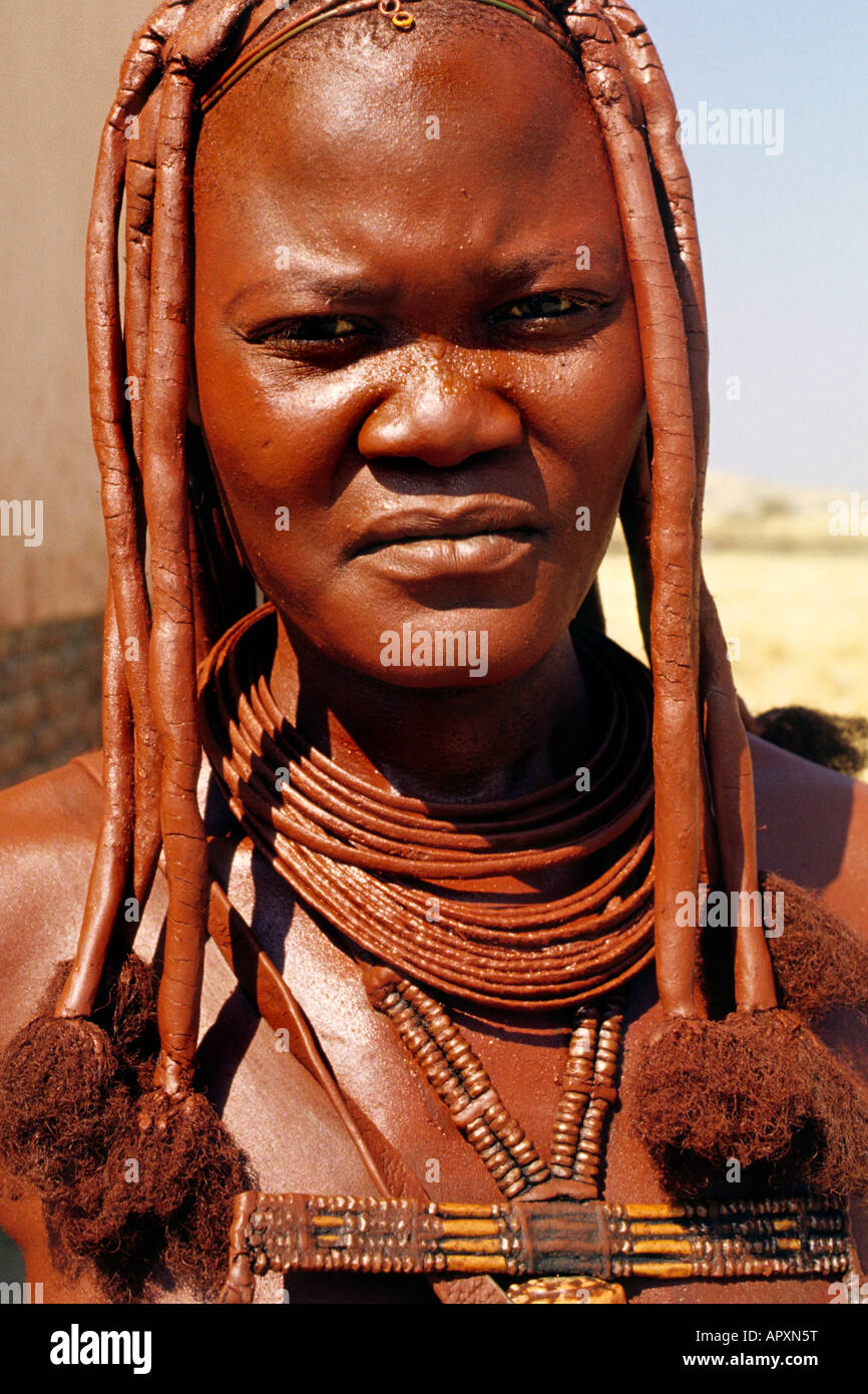 Ritratto di donna Himba Foto Stock