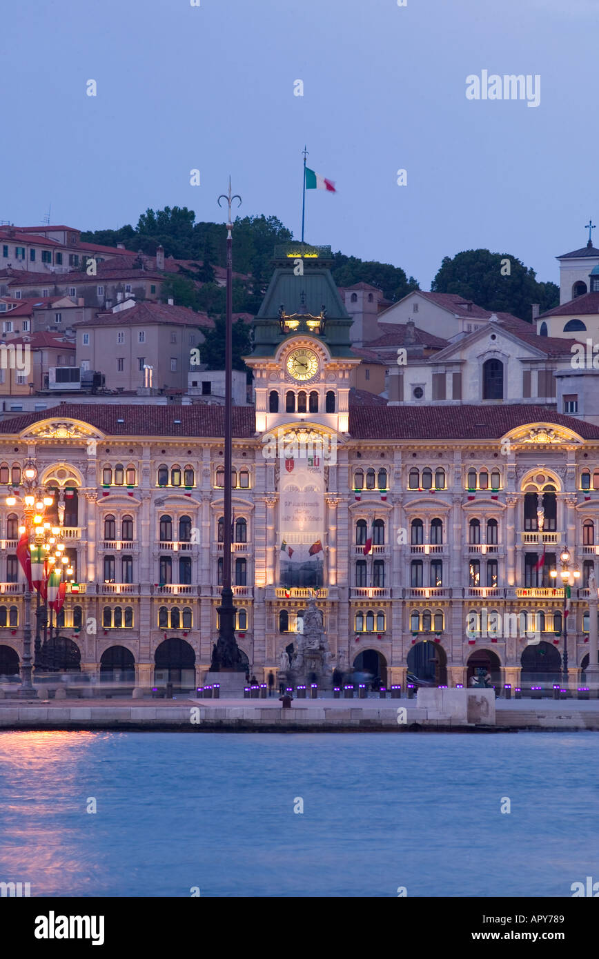 Town Hall, Trieste, Friuli Venezia Giulia, Italia Foto Stock