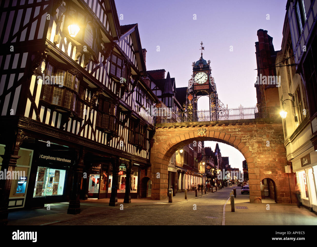 Eastgate, Chester, Cheshire, Inghilterra Foto Stock