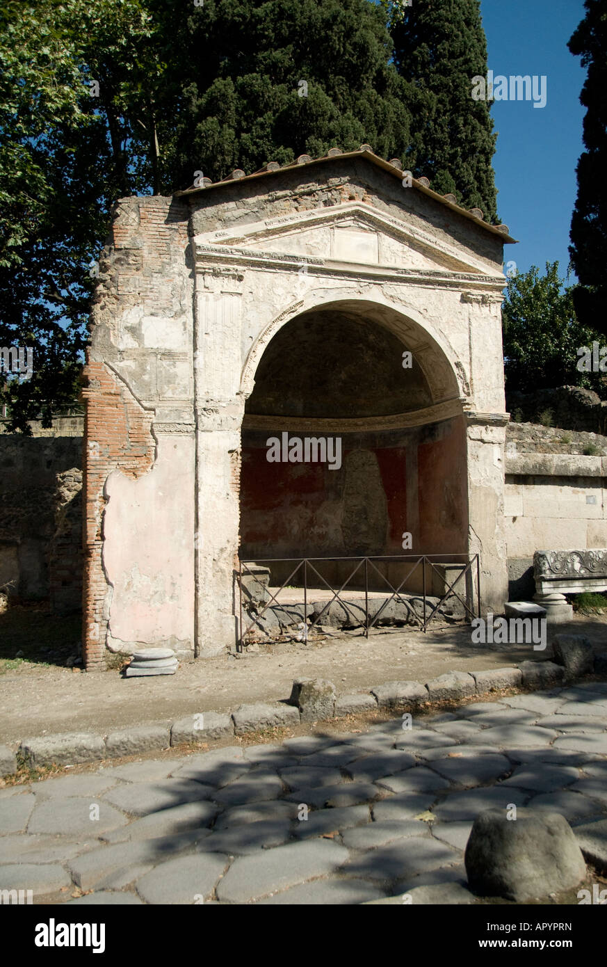 Un arco, Pompei Foto Stock