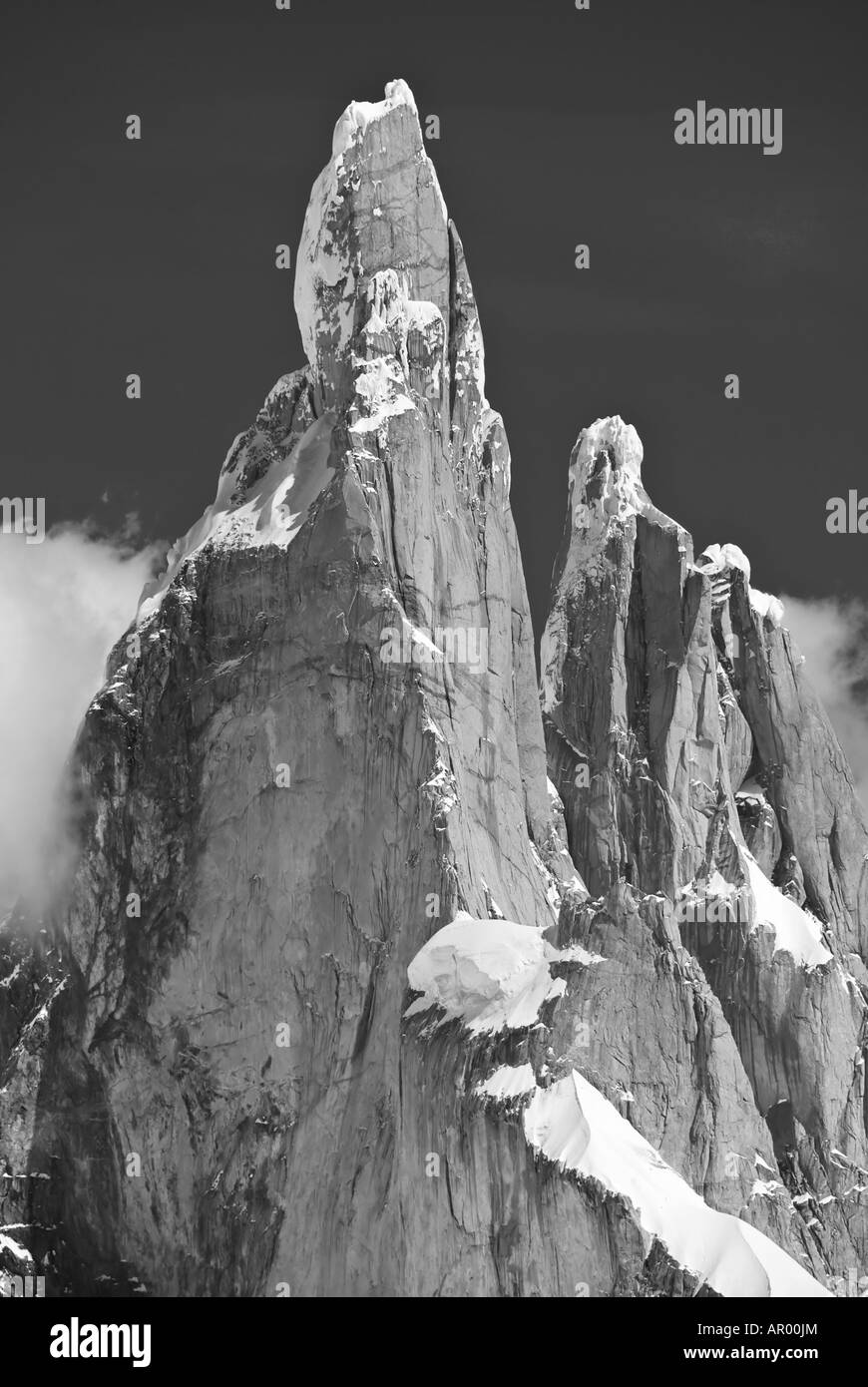 Cerro Torre, parco nazionale Los Glaciares, Patagonia, Argentina Foto Stock