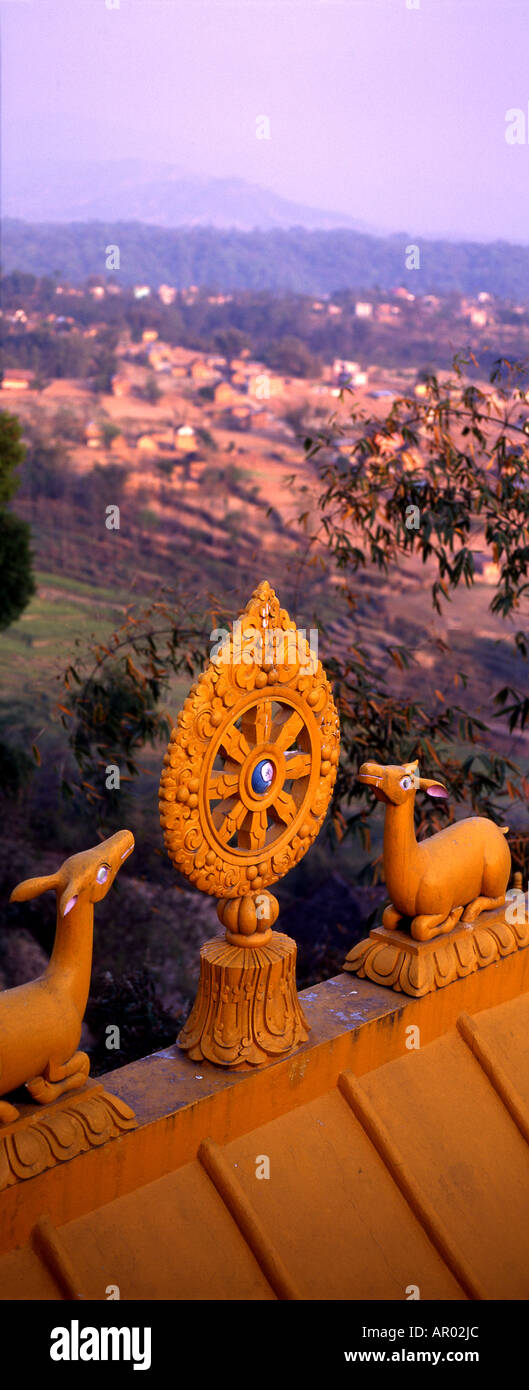 Il Monastero di Kopan, valle di Kathmandu in Nepal Foto Stock