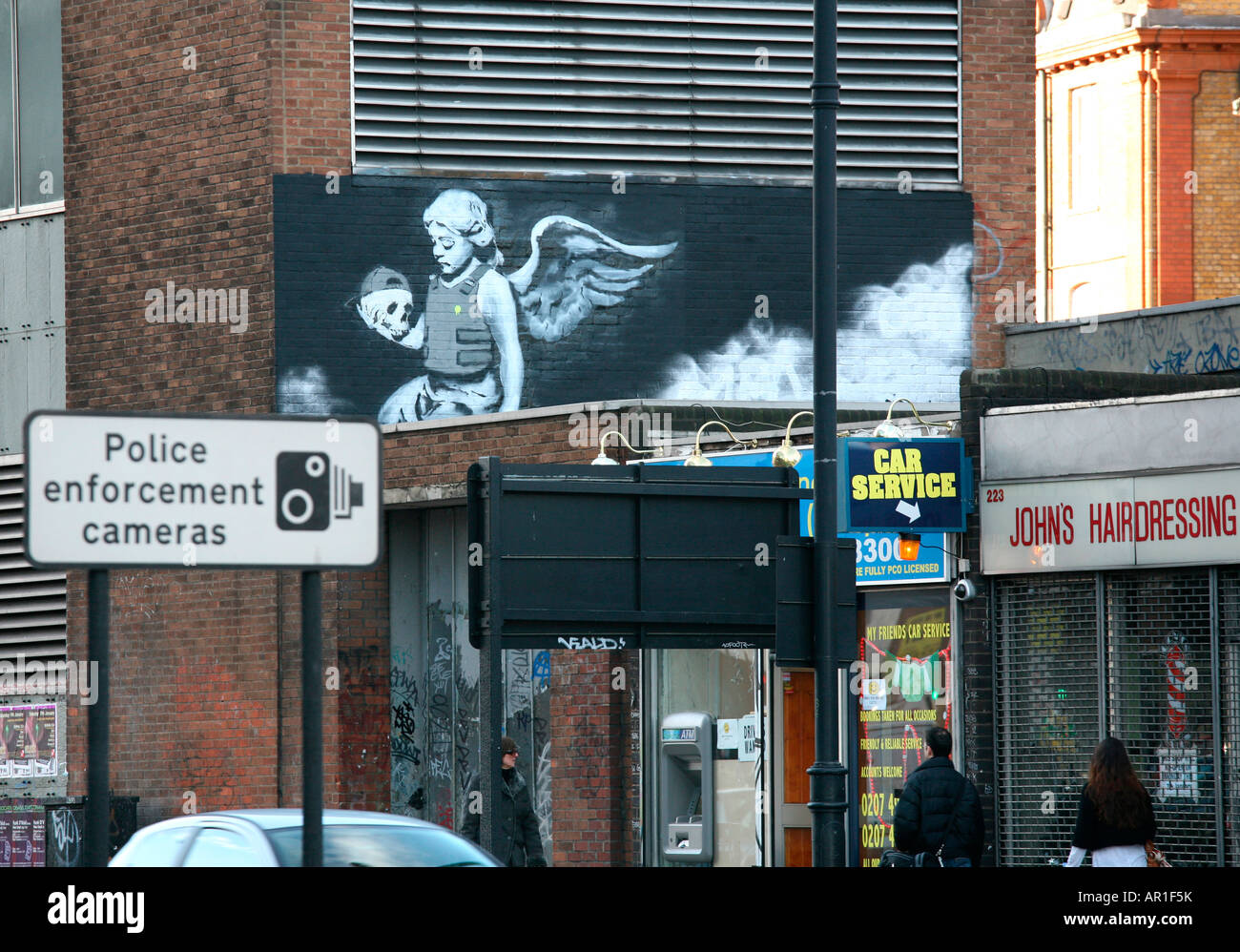 L'ozono è Angelo di Banksy Foto Stock