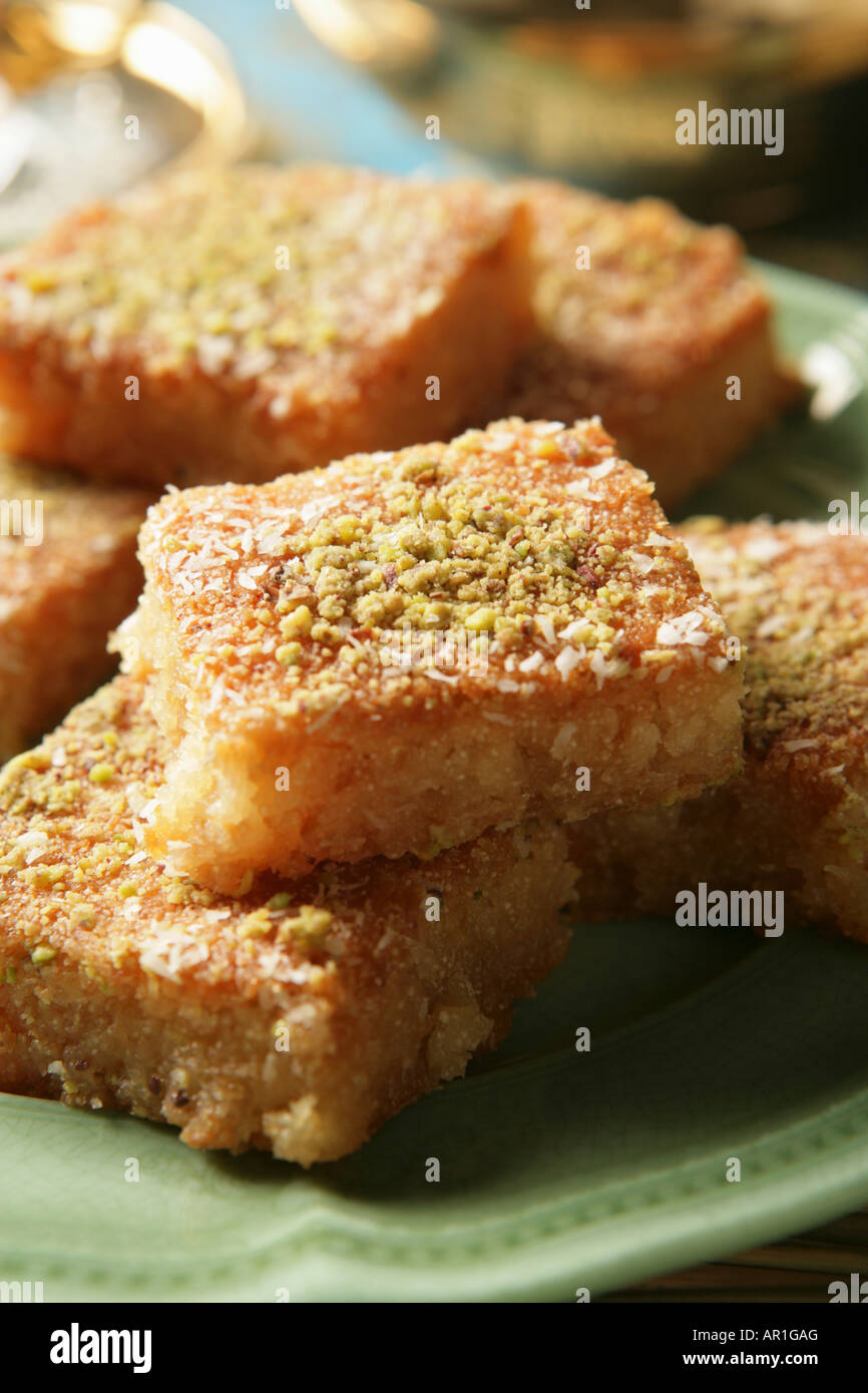 Torta di semolino Foto Stock