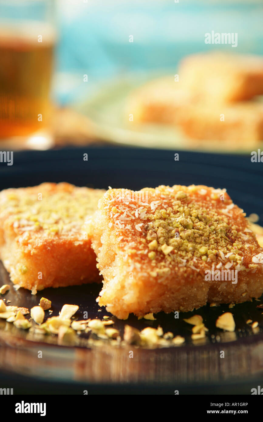 Torta di semolino Foto Stock