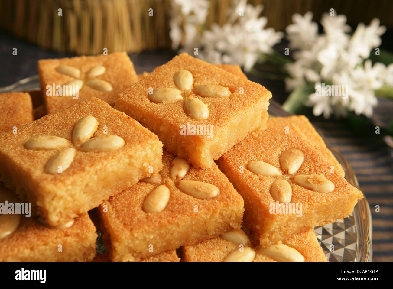 Torta di semolino Foto Stock