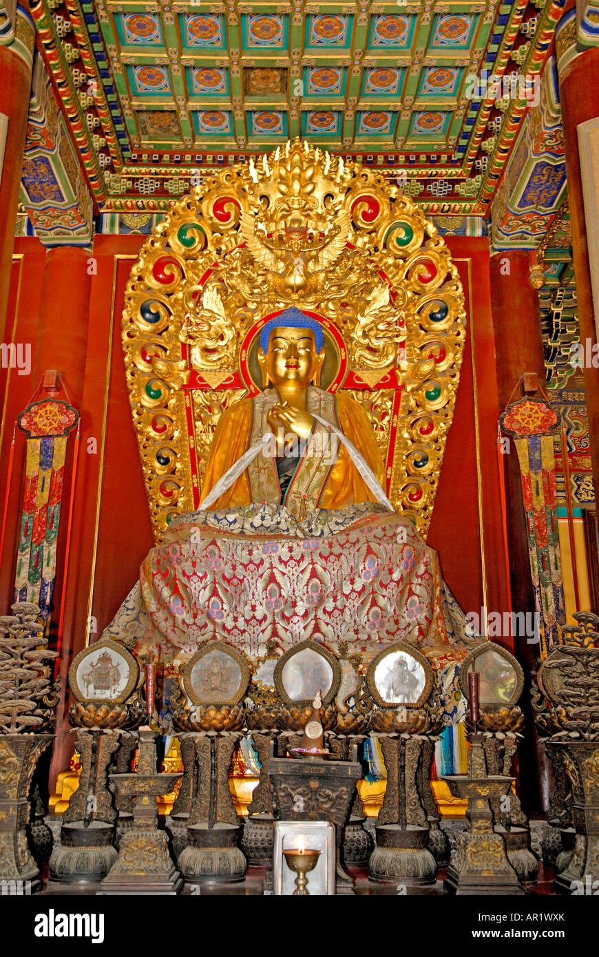 Pechino Tempio Lama Buddha Cina Pechino Foto Stock