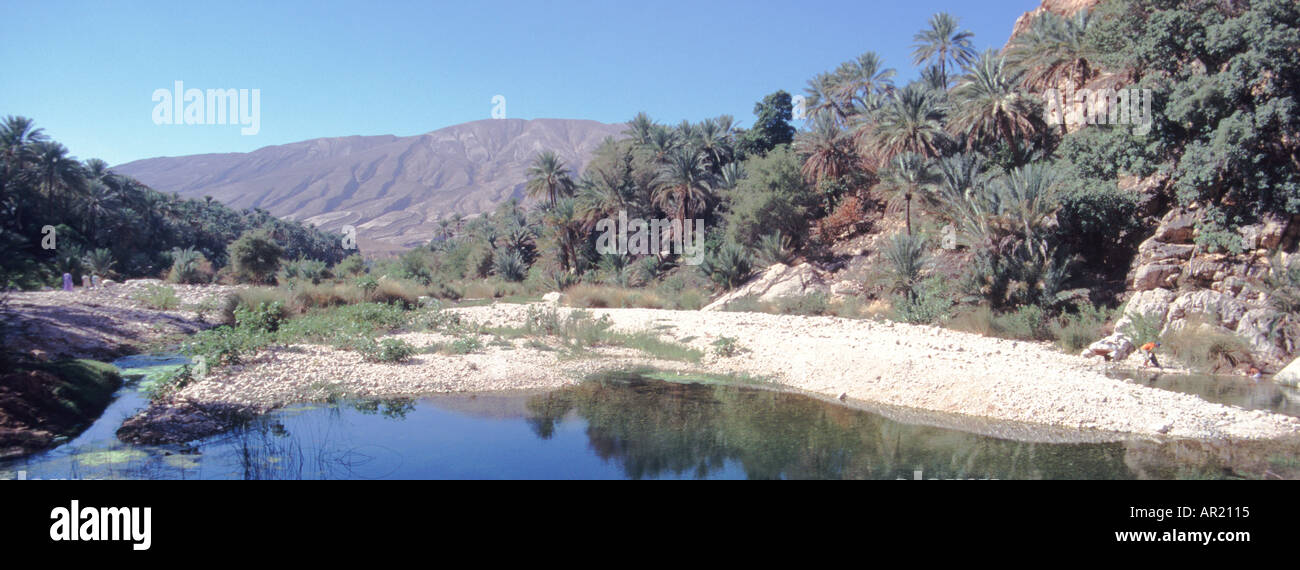 Wadi Khalid Bin In Sharqiya In Oman Foto Stock