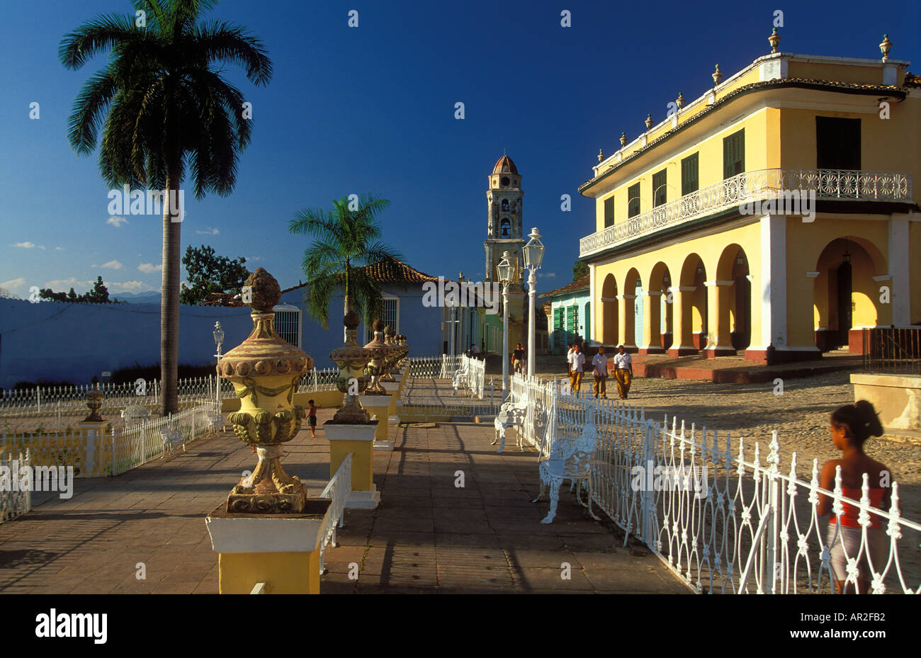 Plaza Mayor Trinidad Cuba Foto Stock